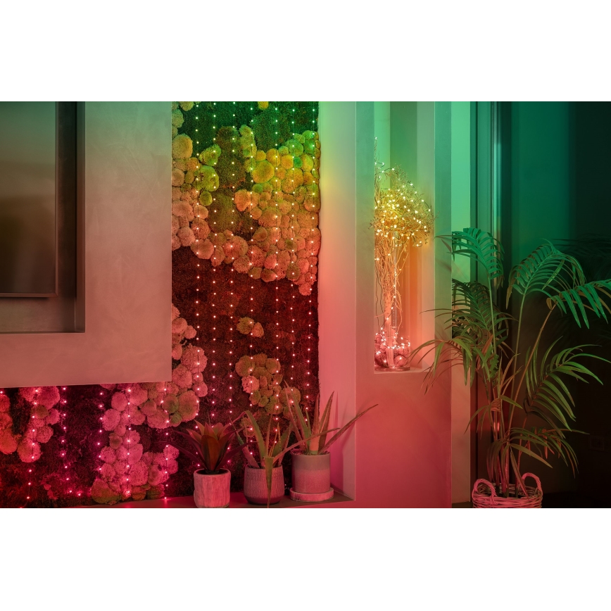 Twinkly - Corrente de Natal LED RGB regulável CANDIES 100xLED 8 m USB Wi-Fi