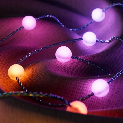 Twinkly - Corrente de Natal LED RGB regulável CANDIES 100xLED 8 m USB Wi-Fi