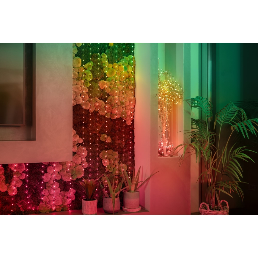 Twinkly - LED RGB Regulação Corrente de Natal CANDIES 100xLED 8 m USB Wi-Fi