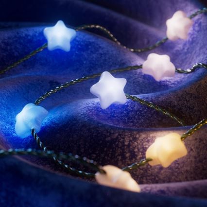 Twinkly - Cordão de luzes LED RGB regulável CANDIES 200 LEDs 14 m USB Wi-Fi