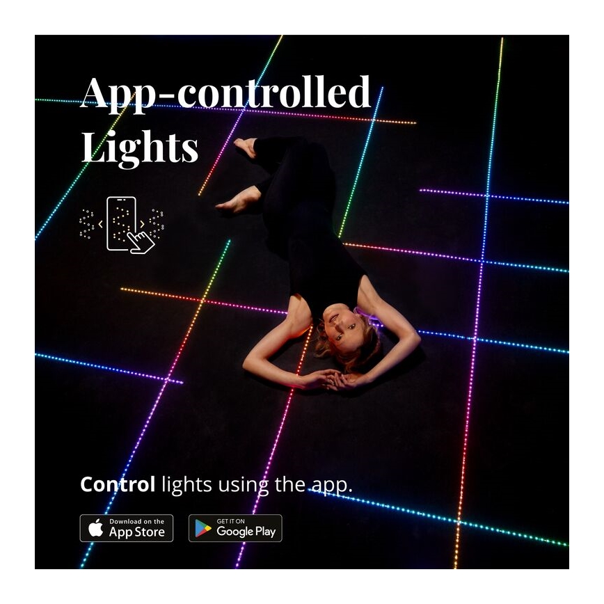 Twinkly - LED RGB Tira com regulação LINE 100xLED 1,5 m Wi-Fi