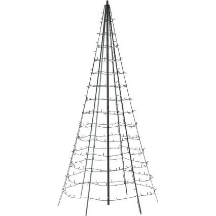 Twinkly - Árvore de Natal LED RGBW Regulável para Exterior LIGHT TREE 450xLED 3m IP44 Wi-Fi