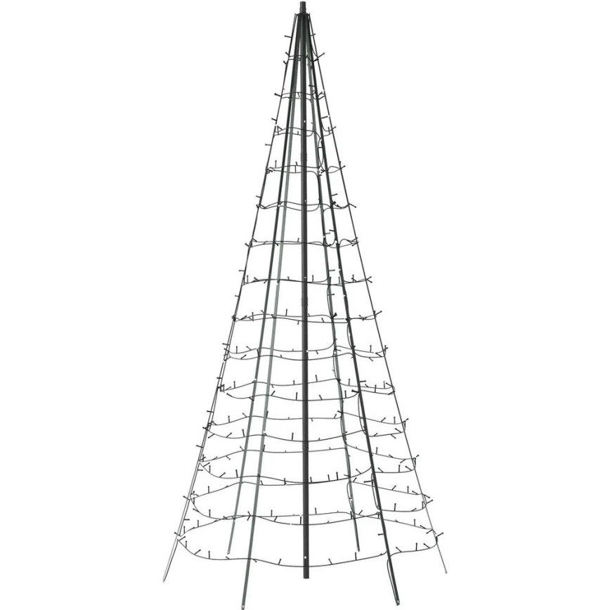 Twinkly - Árvore de Natal LED RGBW Regulável para Exterior LIGHT TREE 450xLED 3m IP44 Wi-Fi
