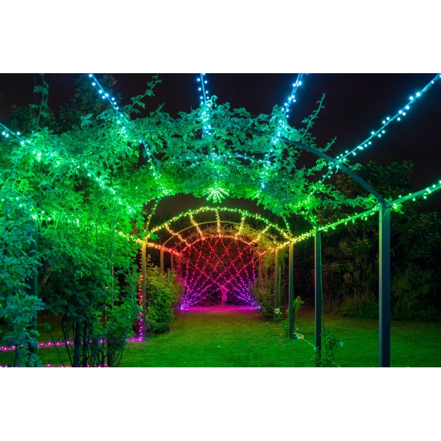 Twinkly - Cordão de luzes exterior LED RGBW regulável STRINGS 250xLED 23,5m IP44 Wi-Fi