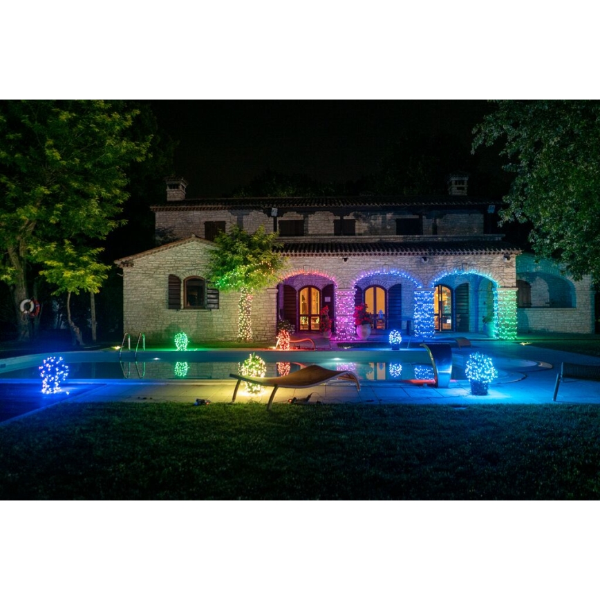 Twinkly - Fio de luzes de Natal LED RGBW regulável para exterior STRINGS 250xLED 23,5m IP44 Wi-Fi