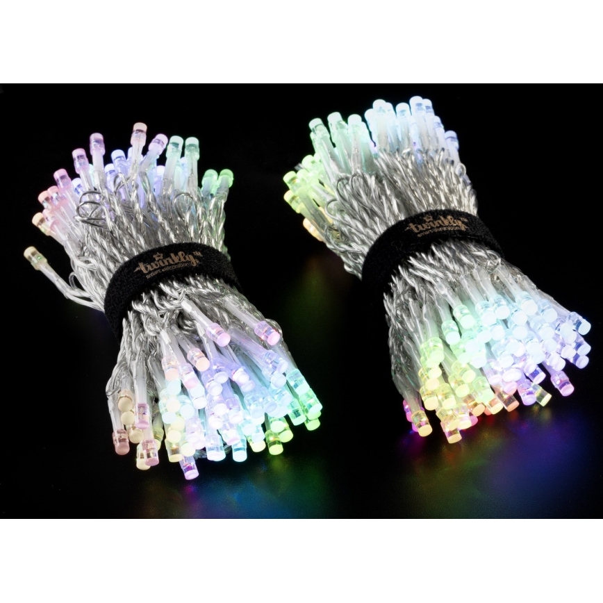 Twinkly - Guirlanda exterior LED RGBW regulável STRINGS 250xLED 23,5m IP44 Wi-Fi