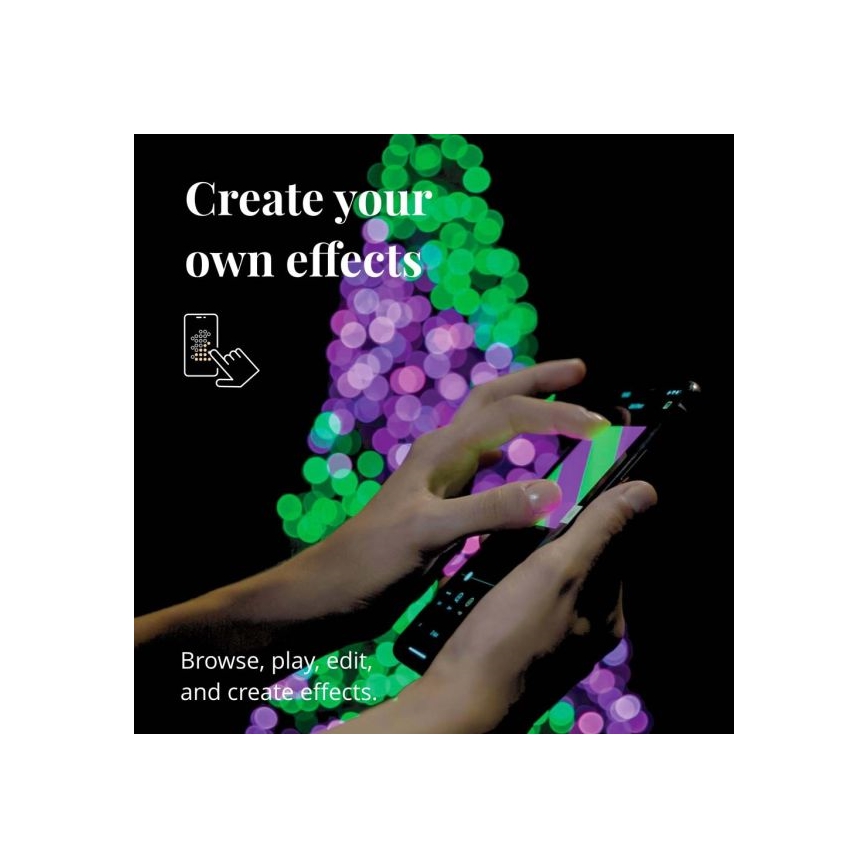 Twinkly - LED RGBW Regulação exterior Corrente de Natal STRINGS 250xLED 23,5m IP44 Wi-Fi