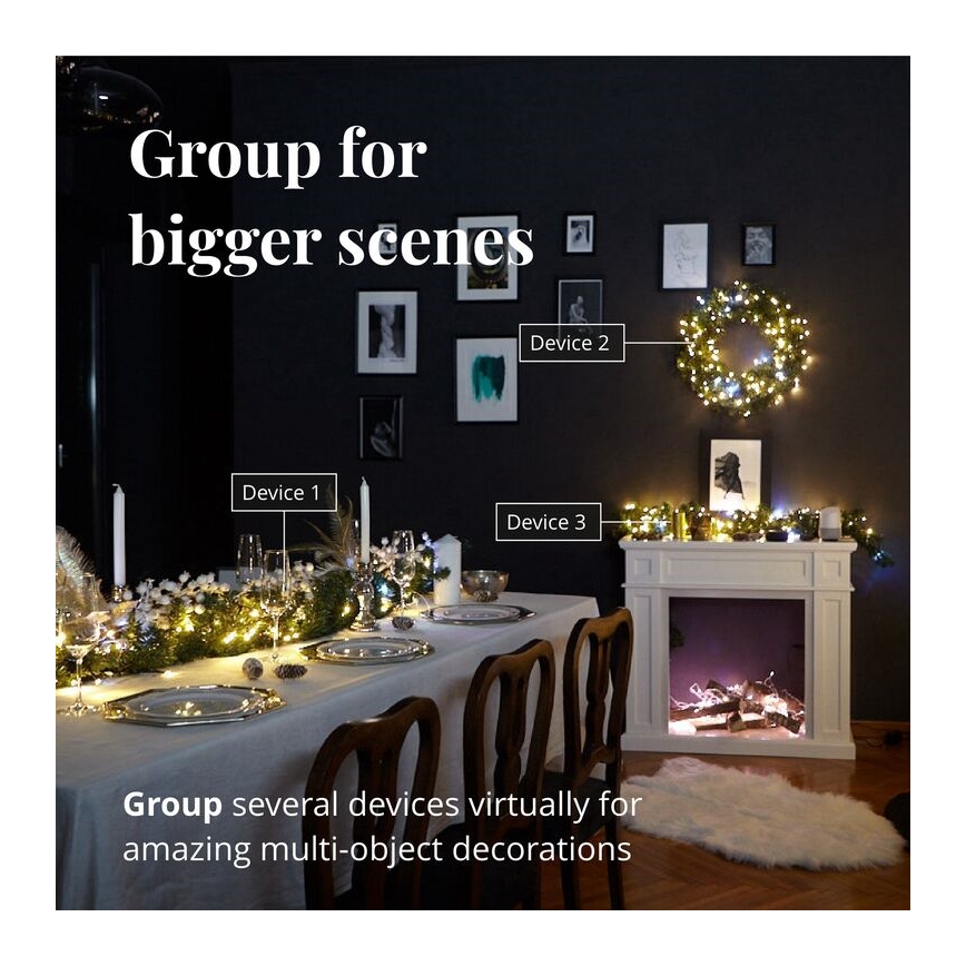 Twinkly - LED Regulação exterior Corrente de Natal STRINGS 400xLED 35,5m IP44 Wi-Fi