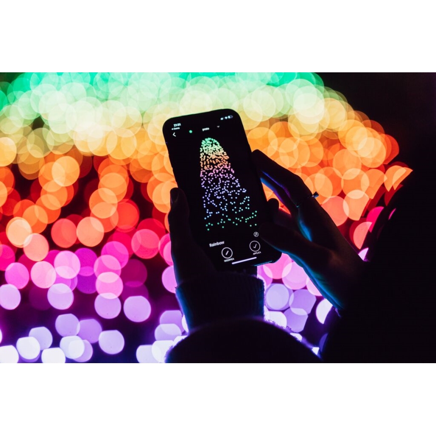 Twinkly - LED RGBW Regulação exterior Corrente de Natal STRINGS 400xLED 35,5m IP44 Wi-Fi