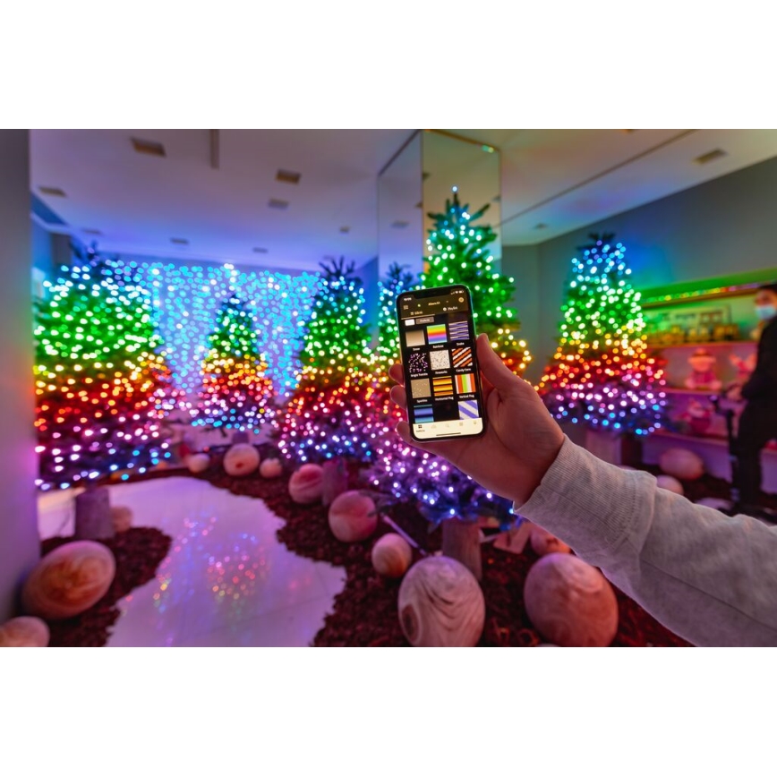 Twinkly - LED RGB Regulação exterior Corrente de Natal STRINGS 600xLED 51,5m IP44 Wi-Fi