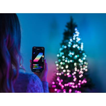 Twinkly - Corrente de Natal exterior LED RGB regulável 750xLED 63,5m IP44 Wi-Fi