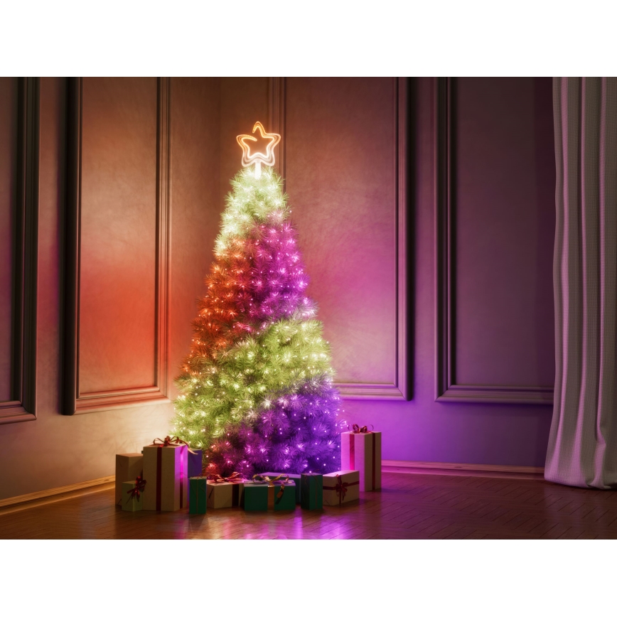 Twinkly - Estrela de Natal LED RGB regulável 76xLED USB Wi-Fi