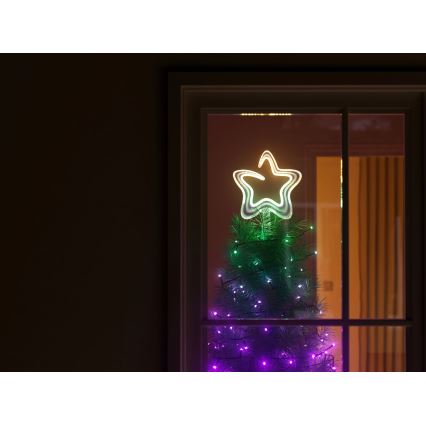 Twinkly - Estrela de Natal LED RGB regulável 76xLED USB Wi-Fi
