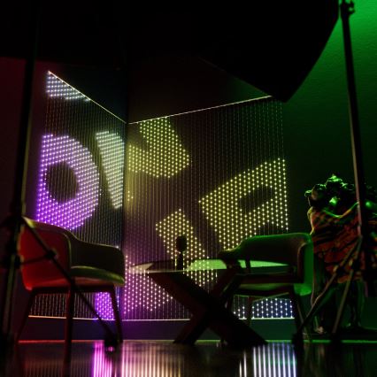 Twinkly - Cortina de Natal LED RGB regulável MATRIX 500xLED 0,5x2,4 m Wi-Fi