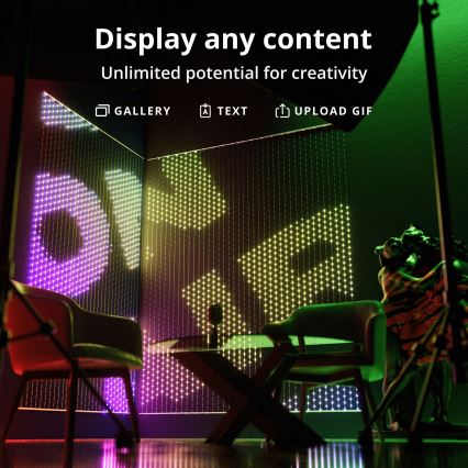 Twinkly - Cortina de Natal LED RGB regulável MATRIX 500xLED 0,5x2,4 m Wi-Fi