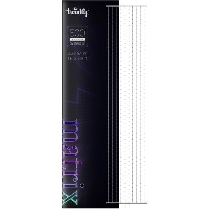 Twinkly - Cortina de Natal LED RGB regulável MATRIX 500xLED 0,5x2,4 m Wi-Fi