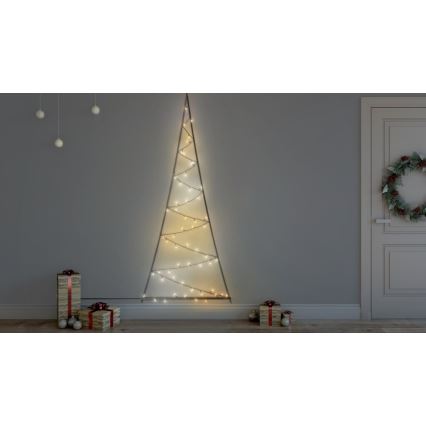 Twinkly - Árvore de Natal LED RGBW Regulável para Exterior LIGHT TREE 70xLED IP44 Wi-Fi