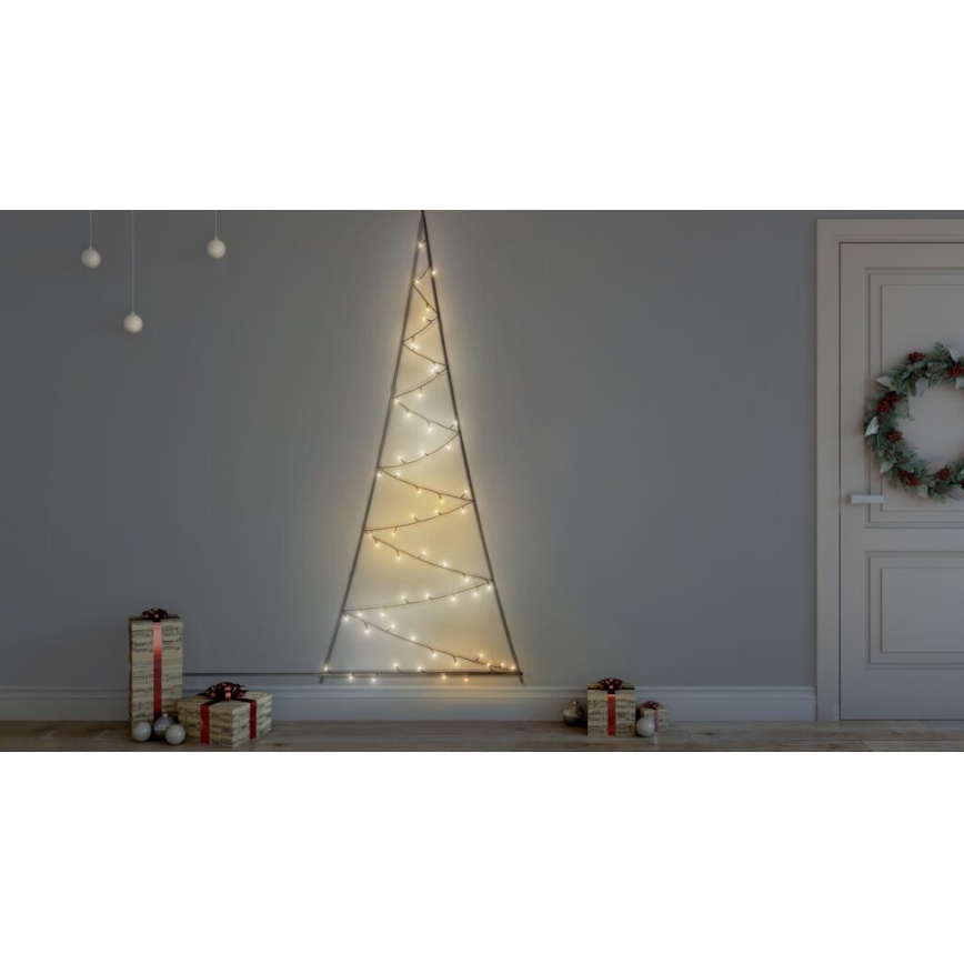 Twinkly - Árvore de Natal LED RGBW Regulável para Exterior LIGHT TREE 70xLED IP44 Wi-Fi