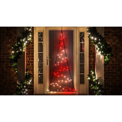 Twinkly - Árvore de Natal LED RGBW Regulável para Exterior LIGHT TREE 70xLED IP44 Wi-Fi