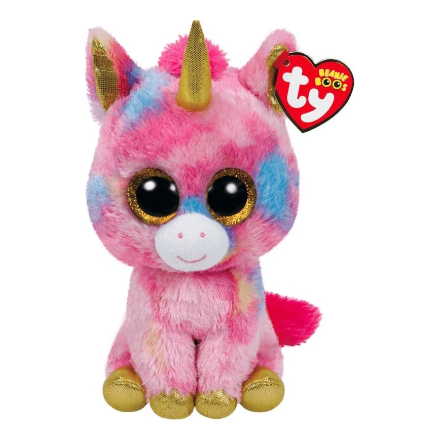 TY - Brinquedo de peluche FANTASIA unicórnio 24 cm