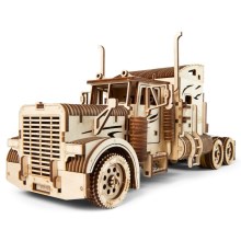 Ugears - 3D puzzle mecânico de madeira Camião com semi-reboque Heavy Boy