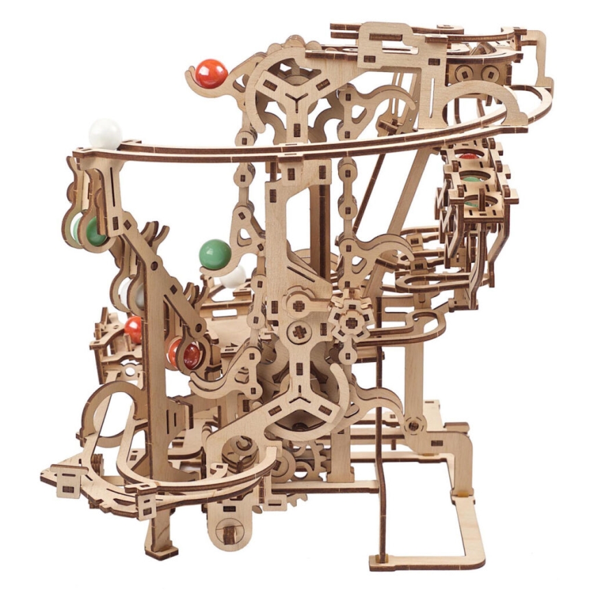 Ugears - 3D puzzle mecânico de madeira Corrente Marble Run