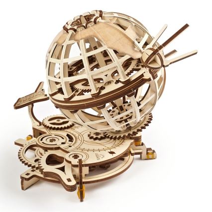Ugears - 3D puzzle mecânico de madeira Globo