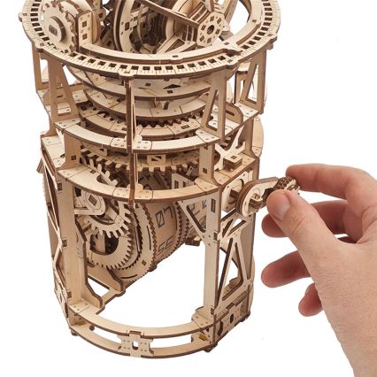 Ugears - 3D puzzle mecânico de madeira Relógio com turbilhão
