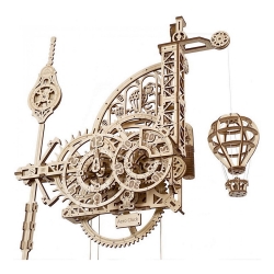 Ugears - 3D puzzle mecânico de madeira Relógio de parede Aero