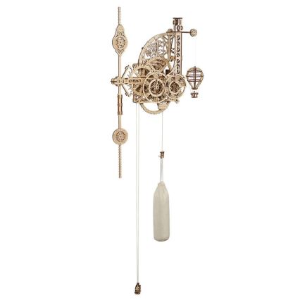 Ugears - 3D puzzle mecânico de madeira Relógio de parede Aero