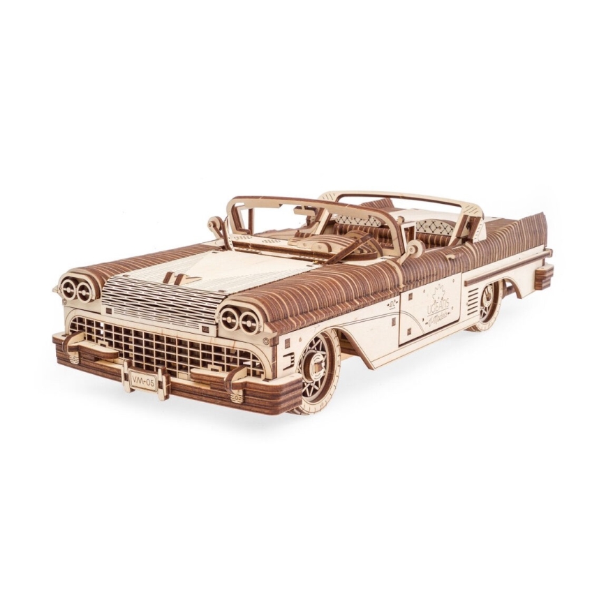 Ugears - Puzzle 3D mecânico de madeira Cabriolet