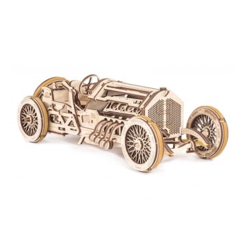 Ugears - Quebra-cabeça mecânico 3D de madeira U9 Carro Grand Prix