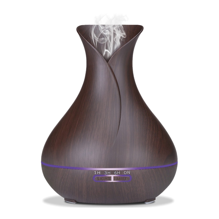 Umidificador e ionizador de ar LED RGB 400 ml