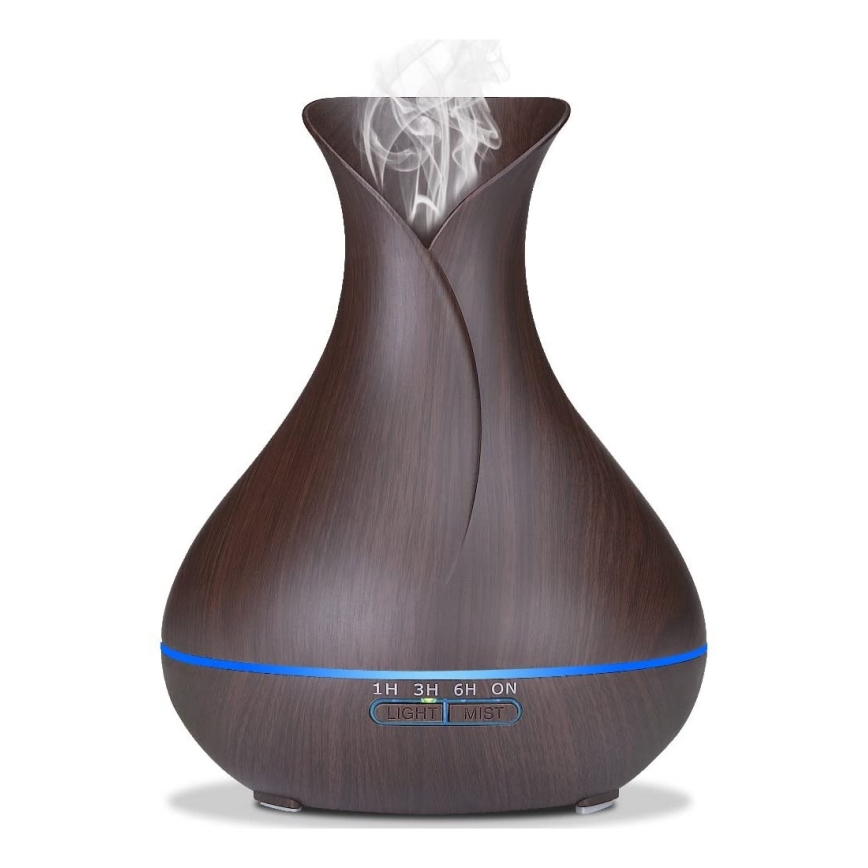 Umidificador e ionizador de ar LED RGB 400 ml