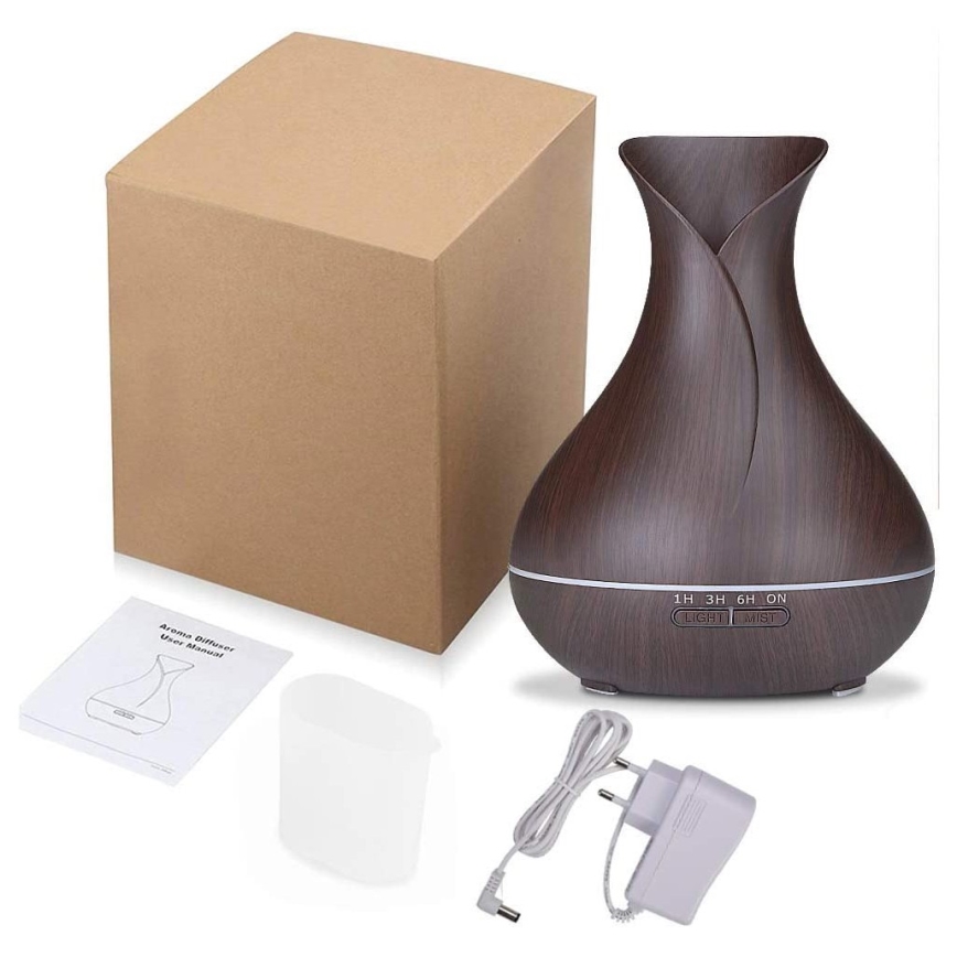 Umidificador e ionizador de ar LED RGB 400 ml