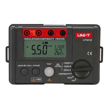 Uni-T UT501B - Testador de resistência de isolamento 6xAA