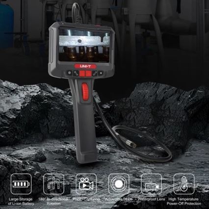 Uni-T UT663B - Endoscópio 3,7 V, 3000 mAh, IP67, 3 m