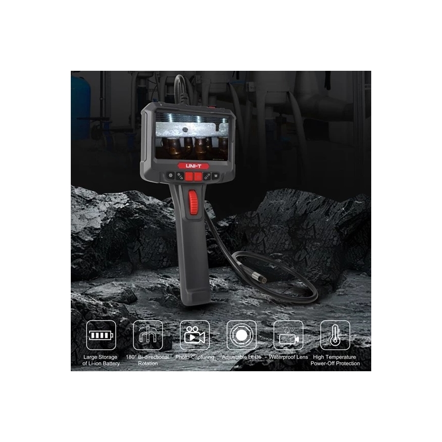 Uni-T UT663B - Endoscópio 3,7 V, 3000 mAh, IP67, 3 m