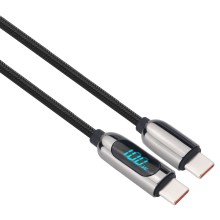 USB-C cabo com uma ecrã 100W 1m