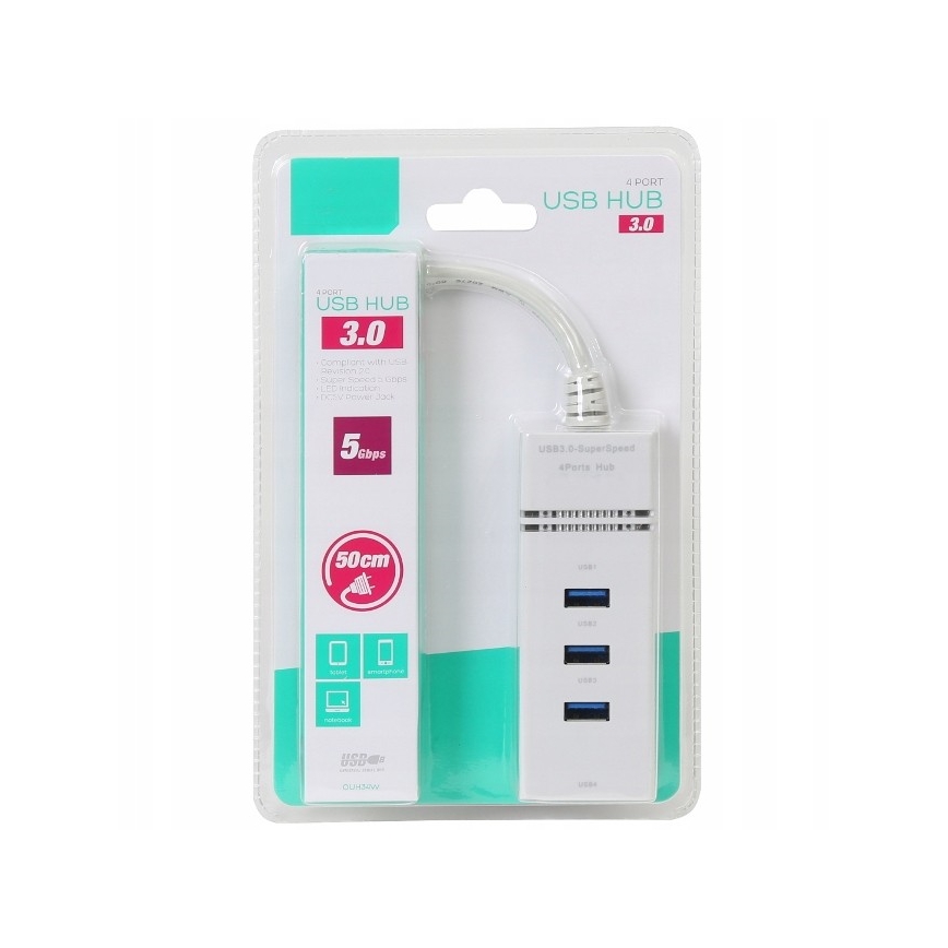 USB HUB 4xEntradas USB 3.0 50 cm