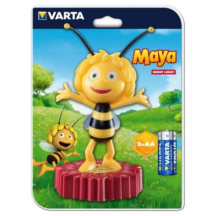 Varta 15635 - Candeeiro noturno de criança LED MAYA THE BEE LED/3xAA