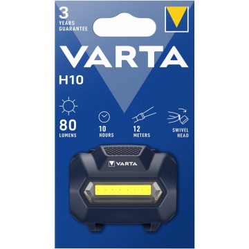 Varta 15672101111 - Lanterna de cabeça LED H10 LED/3xAAA