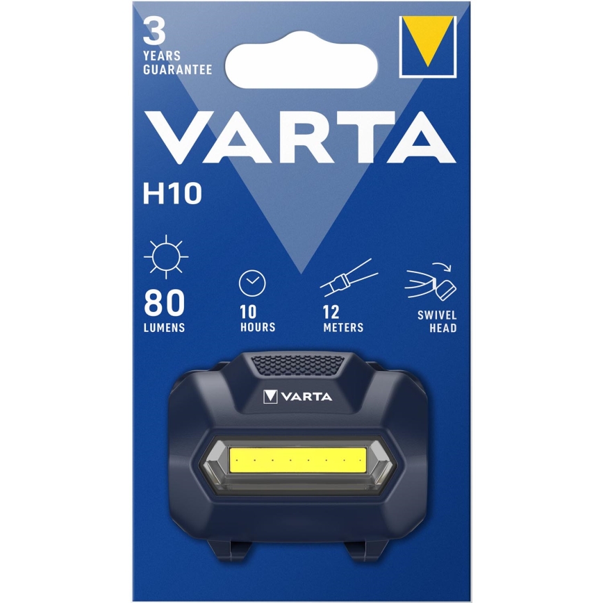 Varta 15672101111 - Lanterna de cabeça LED H10 LED/3xAAA