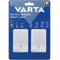Varta 16624101402 - CONJUNTO 2x Luminária LED de Orientação com sensor NIGHT LIGHT LED/3xAAA