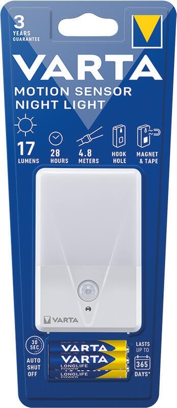 Varta 16624101421 - Iluminação noturna LED com sensor NIGHT LIGHT LED/3xAAA