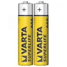 Varta 2003 - 2 pçs Bateria de zinco-carbono SUPERLIFE AAA 1,5V