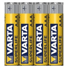Varta 2003101304 - 4 Pilhas de carbono e zinco SUPERLIFE AAA 1,5V