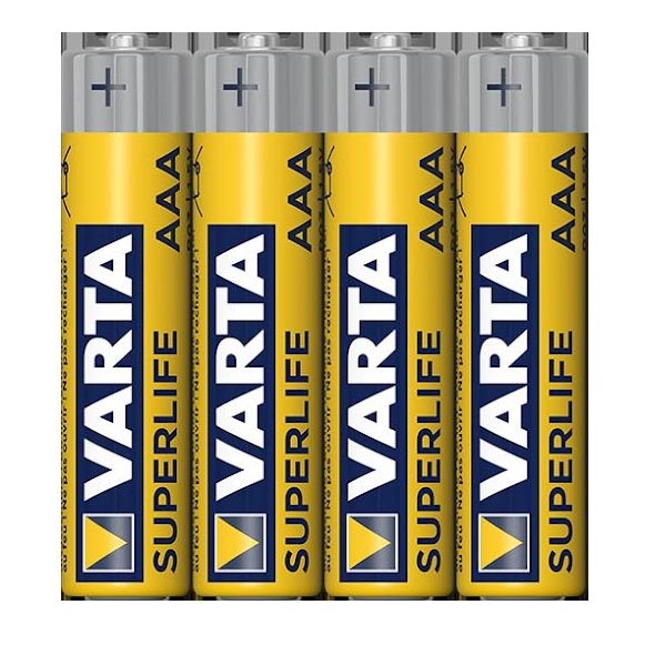 Varta 2003101304 - 4 unidades Pilha de zinco-carbono SUPERLIFE AAA 1,5V
