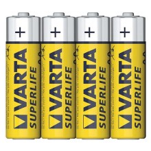 Varta 2006 - 4 pçs Bateria de zinco-carbono SUPERLIFE AA 1,5V