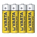 Varta 2006 - 4 unidades Pilha de zinco-carbono SUPERLIFE AA 1,5V SUPERLIFE
